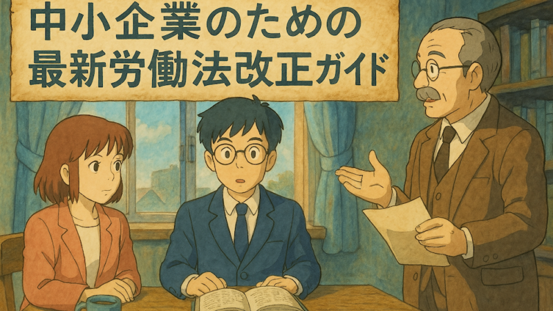 中小企業のための最新労働法改正ガイド ～知っておくべきポイントと対応策～