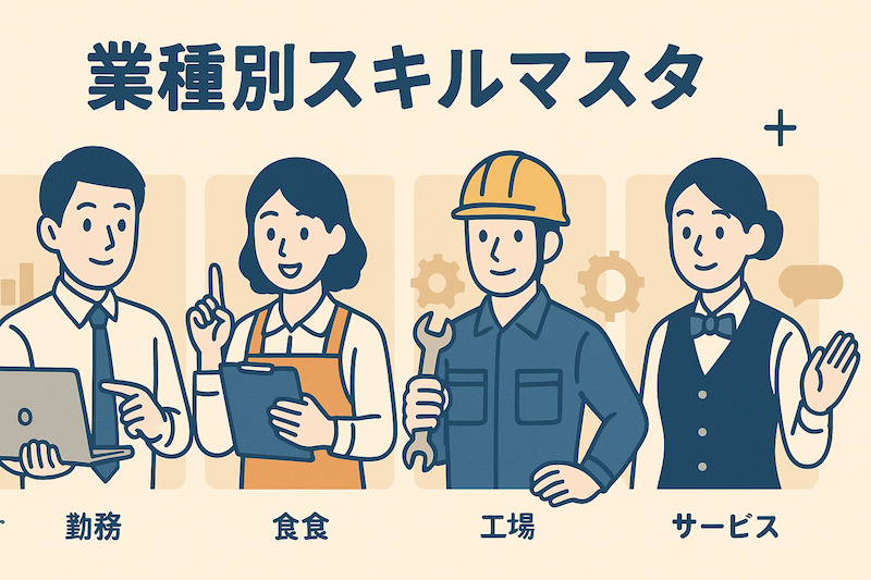 【パルスアイTM】人材データベースにおけるスキルマスタ（雛形）